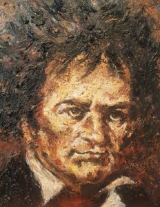 Beethoven - Acryl auf Leinwand - 60x50cm Fine Art