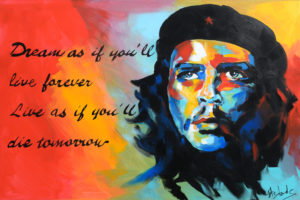 Che Guevara - Acryl auf Leinwand - 100 x 70cm