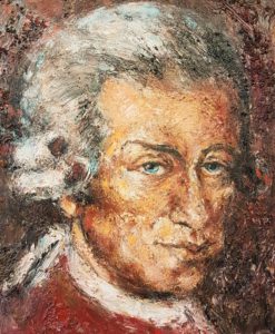 Mozart (fine Art) - Acryl auf Leinwand - 50 x 60cm